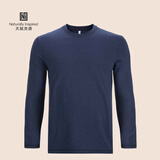 Naturally Inspired天赋灵感新款100%美丽诺羊毛260gm升级吸汗速干温控运动圆领长袖 藏青色 10115405 M