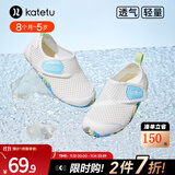 卡特兔童鞋婴儿学步鞋秋季儿童凉鞋软底网面宝宝鞋男女童幼儿园室内鞋 白天蓝 22 内长13.5cm 脚长12.5-13.0
