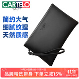 卡帝乐鳄鱼男士手夹包大信封包商务休闲拉链包高端节日生日礼物送老公男友