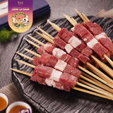 东来顺 国产原切羊肉串 内蒙古羔羊 羊三宝 肉筋串 露营烧烤半成品 精选原切羊肉串 400g（4红1白）