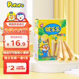 啵乐乐pororo韩国进口冰淇淋形饼干香蕉味53.4g 宝宝零食甜筒儿童饼干