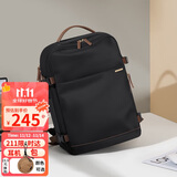 高尔夫（GOLF）双肩包旅行背包女15.6英寸笔记本电脑包男多功能旅游行李包优雅黑