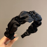 东义严选发箍女高级感外出头饰高颅顶头箍学生洗脸发卡高级感缎面头饰