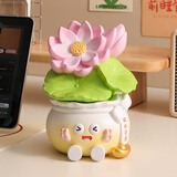 杞乐生日礼物女新年桌面摆件治愈系跨年伴手礼送男友情绪稳定工位装饰 好运莲莲摆件【礼盒包装】