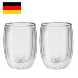 双立人（ZWILLING） 玻璃杯Sorrento系列水杯双层花式咖啡杯茶杯2件套 保税区现货200ml 39500 耐热高硼硅玻璃