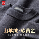 红豆（Hodo）高档羊毛衫【轻奢含山羊绒&软黄金】秋冬男保暖针织衫亲肤毛衣