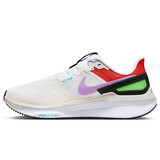 耐克NIKE跑步鞋男气垫稳程STRUCTURE 25 SE运动鞋FV4867-100白紫红44