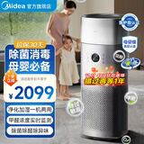 美的（Midea）【除甲醛PM2.5双数显】加湿器空气净化器除烟味净化除过敏源新风空调伴侣 【旗舰甲醛数显】KJ600G-RX600 PROH