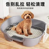 HELLOJOY狗狗厕所小型犬专用尿盆防踩屎便盆不锈钢小狗用大小便神器狗砂盆