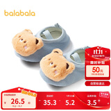 巴拉巴拉balaOne宝宝地板袜防滑点胶冬加绒婴幼儿保暖袜学步209425172201