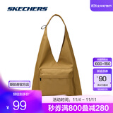 斯凯奇（Skechers）2025新款单肩包男女手提包腋下三角包运动托特包包 L125年U140 铜褐色/04C9 均码