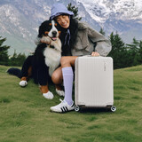 美旅箱包行李箱28英寸拉杆箱可扩容轻盈大容旅行箱薯条箱珍珠白79B密码箱