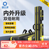 渔之源钓鱼包渔具鱼竿包鱼包竿包多功能鱼杆包鱼具包钓鱼包AK系列 【1680D布料加密】1.25m双层