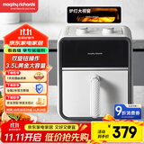 摩飞电器（Morphyrichards）空气炸锅家用3.5L黄金容量 透明视窗炉灯 小型空气炸烤箱电炸锅 简易操作煎炸薯条机 MR8103富士白