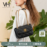 VANESSA HOGAN VH女包茵然软包系列复古太阳神斜挎包菱格链条腋下包小众单肩包