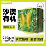 源漠优品有机甜糯黄玉米2025当季 内蒙古沙漠玉米黄金种植带 早餐粗粮杂粮 内蒙有机甜糯玉米250g*10支