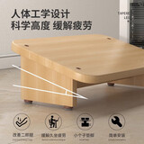 小匠材脚踏凳办公室垫脚神器桌下脚踏板垫脚凳沙发搁脚放腿凳大号原木色