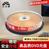 百诗嫚dvd光盘/DVD+R空白光盘家用商务办公刻录碟片10片桶装光盘