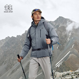 KOLON SPORT/可隆MIST轻量羽绒服 男士防水透湿户外防风轻薄鹅绒夹克 LHDJ5WNT21-LC 浅炭灰 2XL 185/104A
