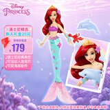 芭比（Barbie）女孩玩具生日礼物娃娃-迪士尼公主系列之爱丽儿与动物伙伴JFC39