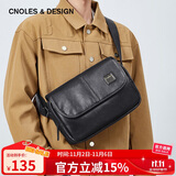 蔻一（Cnoles）休闲百搭男包单肩男士斜挎包男款商务大容量9.7英寸ipad背包生日礼物送爸爸男朋友老公实用