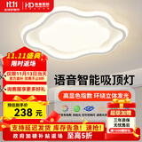 HDled全光谱吸顶灯 智能灯具防频闪高显指大客厅卧室灯饰套餐 拾光花朵 46W智能调光/52*40cm