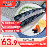 禧美海产 冷冻挪威青花鱼片净重2斤 独立包装2-4袋 去脏日料烤鱼 海鲜