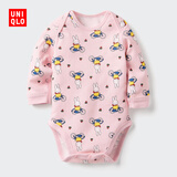 优衣库婴幼儿宝宝UT绘本合作系列包臀衣长袖1件装25秋新款478391 478391/10水粉色(套头款) 90cm