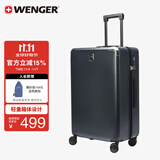威戈（WENGER）瑞士军刀行李箱20英寸拉杆箱登机箱万向轮商务旅行箱高级感灰色