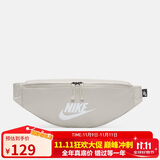 耐克NIKE男女腰包 单肩包斜挎包胸包休闲包DB0490-104 灰白均码