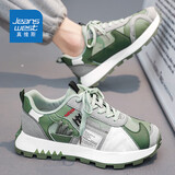 真维斯（Jeanswest）鞋子男鞋夏季2025潮流休闲老爹鞋男厚底板鞋软底运动鞋