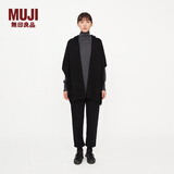 无印良品（MUJI）IDEE 男女通用 连帽披肩 无性别 男款女款 GAC47C2A 黑色 均码