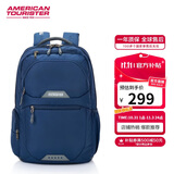 美旅箱包背包双肩包休闲运动大容量电脑包QI5 墨蓝色 明星同款