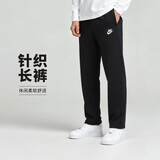 耐克（NIKE）男运动裤 夏季针织直筒休闲裤 柔软时尚 BV2714-010 黑 L