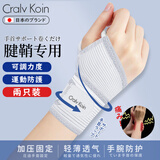 CRALVKOIN日本护腕健身腱鞘炎tfcc手腕护具卧推羽毛球网球篮球防扭伤加压