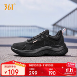 361°运动鞋女秋冬季防泼水通勤休闲厚底回弹健身跑步鞋子682232233-3