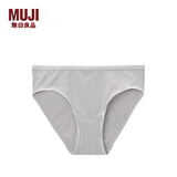 无印良品 MUJI 女式 弹力天竺编织中腰短裤 内裤 FCE01A1A 中灰色 S