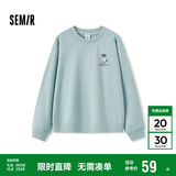 森马（Semir）史努比系列卫衣女卡通落肩宽松衣服个性秋设计感图案101524116009