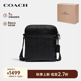 蔻驰（COACH）【品牌直供】男士HOUSTON小号单肩手提斜挎包黑色4009