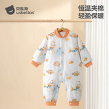 贝肽斯婴儿衣服夹棉连体衣秋冬款新生儿男女宝宝保暖外出棉服哈衣
