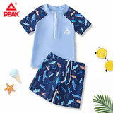 匹克儿童泳衣男童泳裤套装男孩分体大中小童立体泳衣宝宝套装140