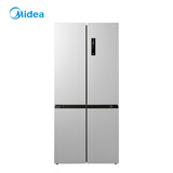 美的（Midea）531谷雨灰双系统双循环十字对开四开门一级变频风冷无霜大容量国家补贴家用智能电冰箱MR-531WSPZE
