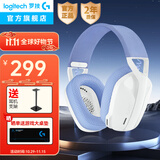 罗技（G）G435游戏耳机头戴式无线蓝牙耳机电竞游戏专用猫耳耳机笔记本电脑台式耳机轻量化FPS吃鸡三角洲 G435白色+耳机支架