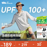 蕉下（beneunder）冰丝防晒衣服男外套防紫外线凉感透气户外钓鱼AL936浅炭灰2XL