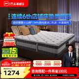 芝华仕5星床垫独立袋装弹簧静音家用乳胶席梦思软硬护脊厚垫明星垫D026 舒睡经典版升级款-1.8*2M 优先发货（详询客服）
