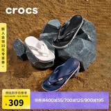 卡骆驰（CROCS）贝雅卡骆班人字拖鞋|205393 黑色/白色-066 41/42(260mm) 