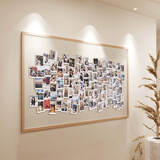 云三朵毛毡板墙贴 照片展示墙背景板墙面diy装饰创意留言板相册墙9mm 画镜·驼 60*40cm