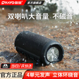 雷登（OHAYO）X10音响蓝牙音箱 高音质户外大功率低音炮家用电脑桌面有源防水迷你便携式2025最新款骑行音响 黑色全频扬声器10W 标配【快至当/次日达】