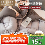 雅鹿·自由自在A类被子抗菌春秋冬季棉被芯单双人宿舍学生5斤150x200cm 古典灰