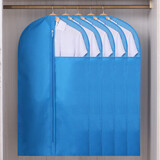 百草园 西服防尘罩牛津布衣物衣服防尘袋可水洗透明可视大衣收纳保护罩 小号湖水蓝【牛津布款】